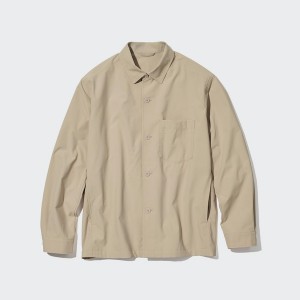 Uniqlo AirSense Shirt Muške jackets Bež | ZJUQPH-945