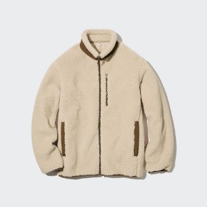 Uniqlo Windproof Outer Fleece Muške jackets Bež | DGYORH-260